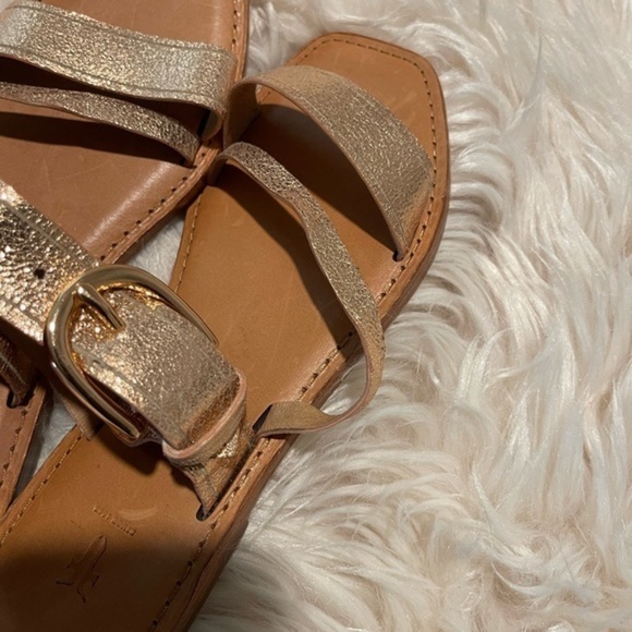 Frye leather Felix campus slide flat sandals - Picture 3 of 7